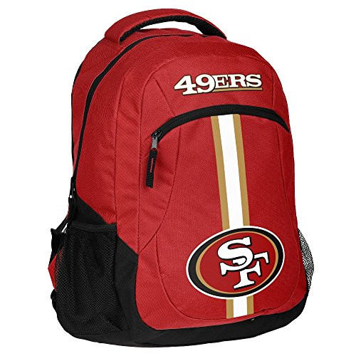 FOCO NFL San Francisco 49ers Action Backpack, Team Color, One Size