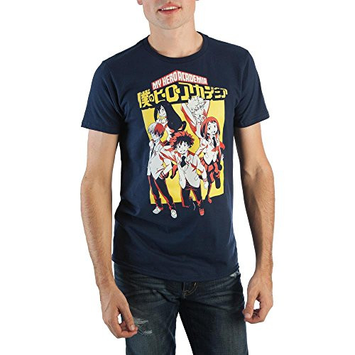 Bioworld MHA My Hero Academia Characters Black T-Shirt Tee Shirt-X-Large