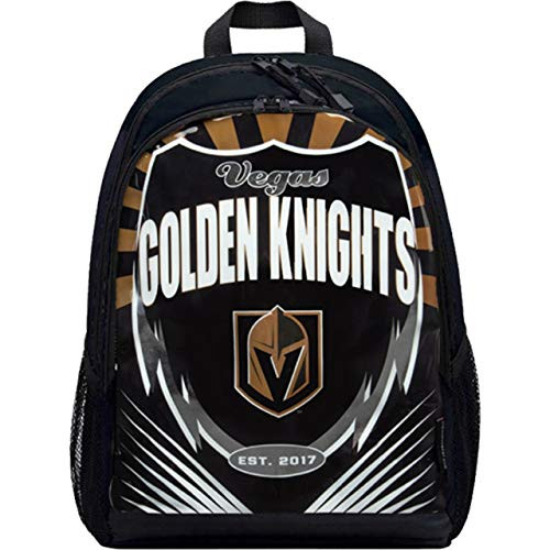 NHL Vegas Golden Knights "Lightning" Backpack, 6.5" x 5.5" x 1"