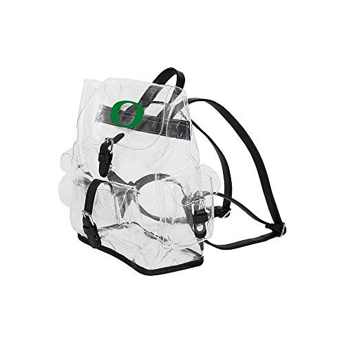 Oregon Ducks "Lucia" Clear Backpack, 12" x 4.5" x 9.75"