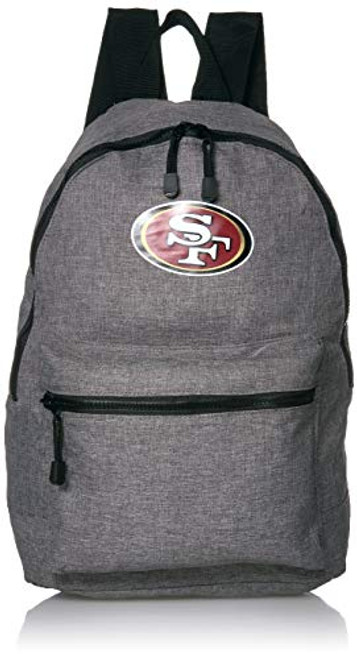 Officially Licensed Officially Licensed NFL San Francisco 49ers "Tandem" Packable Backpack, Grey, One Size Officially Licensed Officially Licensed NFL San Francisco 49ers "Tandem" Packable Backpack, Grey, One Size
