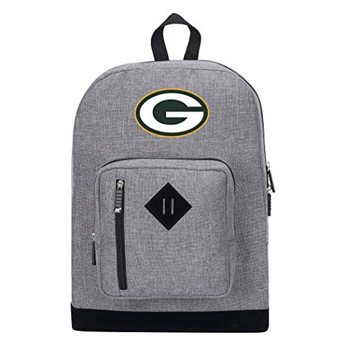 Officially Licensed NFL Green Bay Packers "Playbook" Backpack, Gray, 18" x 5" x 13"