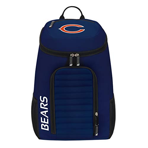 Officially Licensed NFL Chicago Bears "Topliner" Backpack, Black, 19" x 7" x 11" Officially Licensed NFL Chicago Bears "Topliner" Backpack, Black, 19" x 7" x 11"