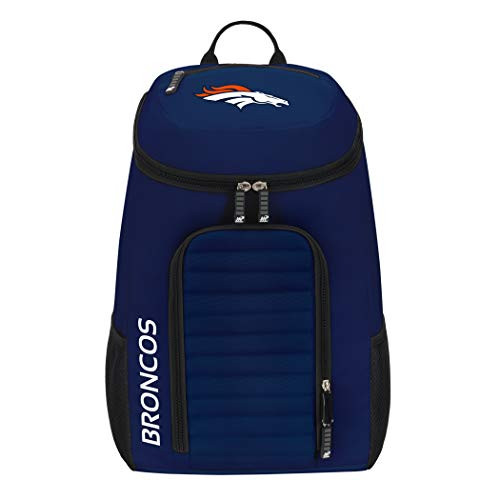 Officially Licensed NFL Denver Broncos "Topliner" Backpack, Black, 19" x 7" x 11" Officially Licensed NFL Denver Broncos "Topliner" Backpack, Black, 19" x 7" x 11"