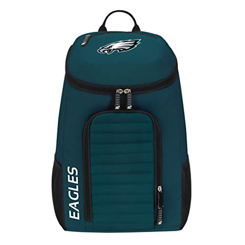 Officially Licensed NFL Philadelphia Eagles "Topliner" Backpack, Green, 19" x 7" x 11" Officially Licensed NFL Philadelphia Eagles "Topliner" Backpack, Green, 19" x 7" x 11"