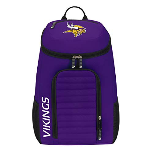 Officially Licensed NFL Minnesota Vikings "Topliner" Backpack, Purple, 19" x 7" x 11" Officially Licensed NFL Minnesota Vikings "Topliner" Backpack, Purple, 19" x 7" x 11"
