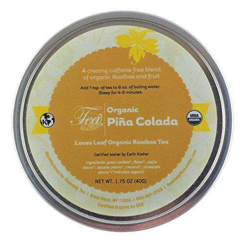 Heavenly Tea Leaves Whole Leaf Tea, Organic Pina Colada, 1.75 Ounce