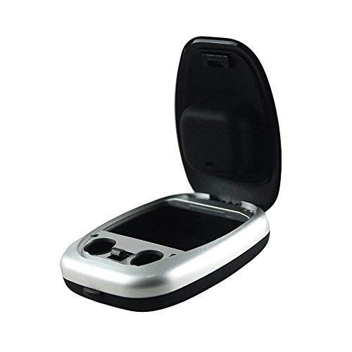 Hearing Aid Case Hard Storage Box with Battery Compartment for Custom Hearing Aids CIC ITE ITC