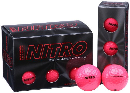 Nitro Maximum Distance Pink Golf Balls