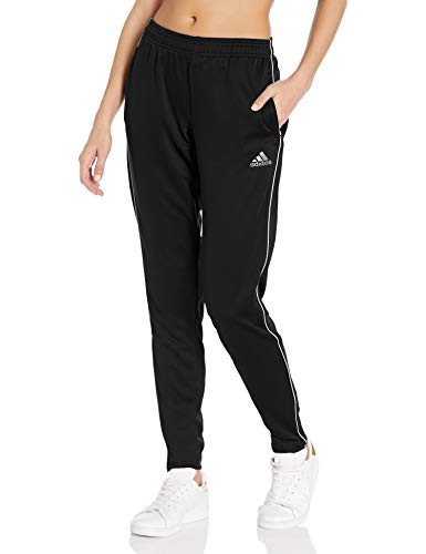 adidas Women's Core 18 Training Pants, Black/White, Small