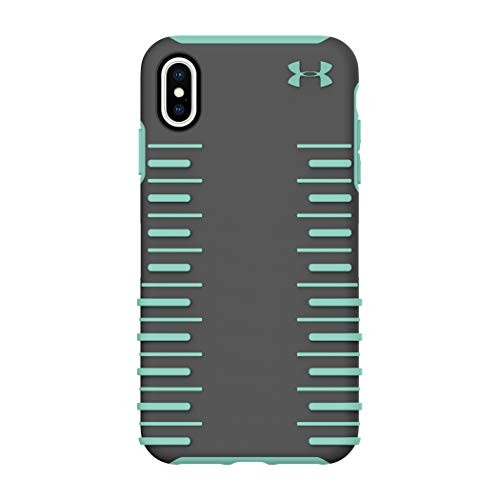 Under Armour Phone Case | for Apple iPhone Xs Max | Under Armour UA Protect Grip 2.0 Case with Rugged Design and Drop Protection - Graphite/Crystal