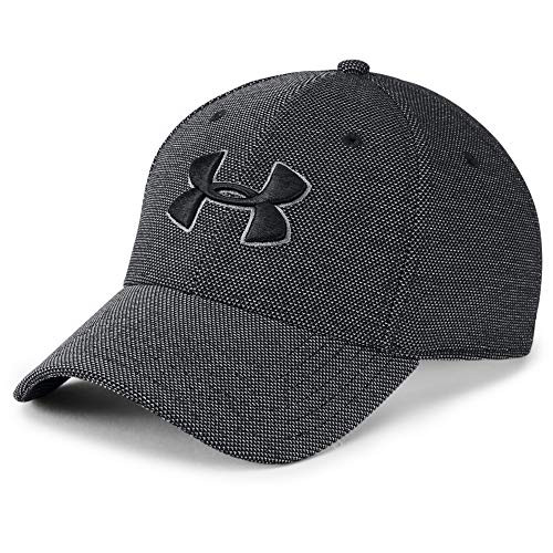 Under Armour Men's Heathered Blitzing 3.0 Cap , Black (001)/Black , X-Large/XX-Large