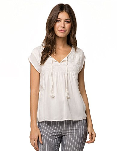 Roxy Junior's Electric Fling Tank Top, Marshmallow, L