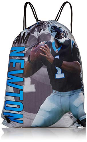 FOCO NFL Carolina Panthers Unisex Printed Player Name Drawstring BACKPACKPRINTED Player Name Drawstring Backpack, Team Color, OS
