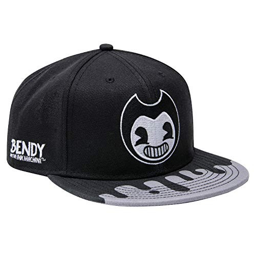 Bendy and the Ink Machine Hat - Black and White Bendy Hat - Bendy Snapback Hats (Bendy The Creater)