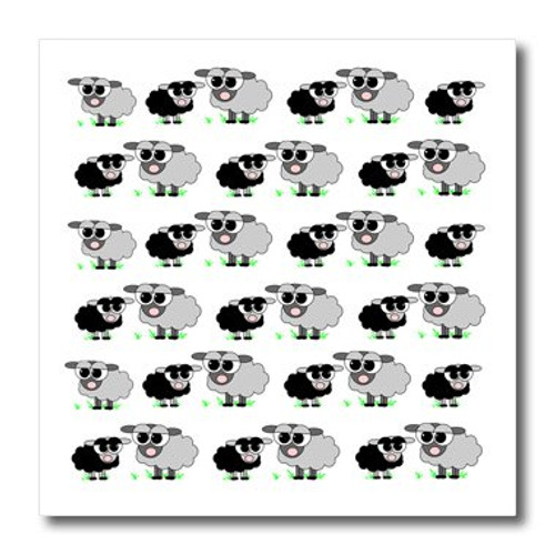 3dRose ht_6309_1 Cute Black and Grey Sheep Print Iron on Heat Transfer for White Material, 8 by 8-Inch 3dRose ht_6309_1 Cute Black and Grey Sheep Print Iron on Heat Transfer for White Material, 8 by 8-Inch