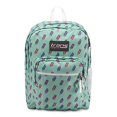 Trans by JanSport 17" SuperMax Backpack - Brook Green Brain Freeze