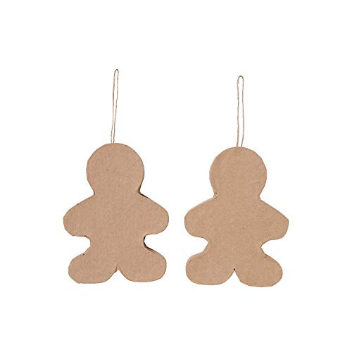 Paper Mache Gingerbread Ornaments - Crafts for Kids and Fun Home Activities