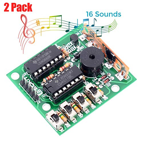 2 Pack WHDTS DIY Electronic 16 Music Sound Box DIY Kit Module Soldering Practice Learning Kits for Arduino