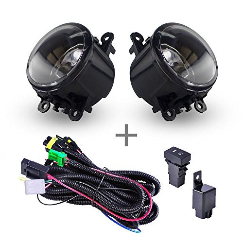 Fog Light Lamps Replacement Assembly With H11 Bulbs Wiring Kits For Acura Honda Ford Nissan Subaru Suzuki Lincoln Jaguar 