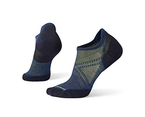 Smartwool PhD Outdoor Light Micro Socks - Mens Run Elite Wool Performance Sock ALPINE BLUE L
