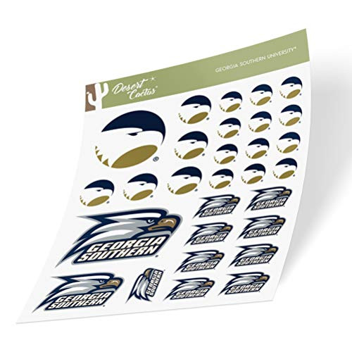 Georgia Southern University GSU Eagles NCAA Sticker Vinyl Decal Laptop Water Bottle Car Scrapbook (Type 1-1 Sheet) Georgia Southern University GSU Eagles NCAA Sticker Vinyl Decal Laptop Water Bottle Car Scrapbook (Type 1-1 Sheet)