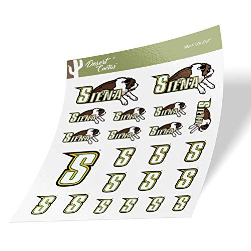 Siena College Saints NCAA Sticker Vinyl Decal Laptop Water Bottle Car Scrapbook (Type 1-1 Sheet)