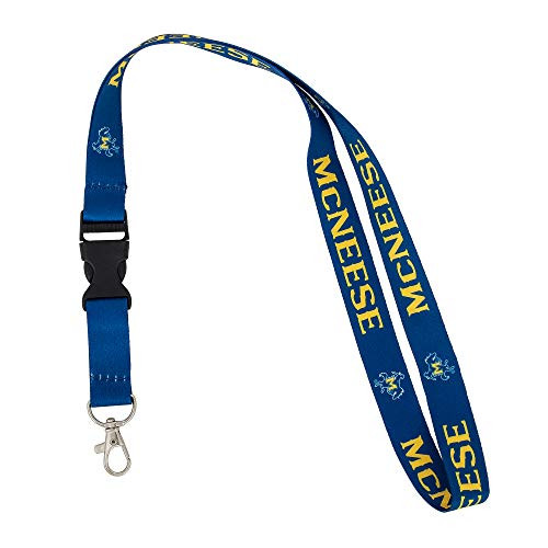 McNeese State University Cowboys Cowgirls NCAA Car Keys ID Badge Holder Lanyard Keychain Detachable Breakaway Snap Buckle