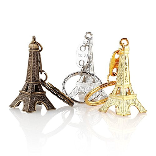 12pcs/lot 3d Eiffel Tower French Souvenir Paris Keychain Cute Adornment Keyring Wedding Bridal Shower Party Favor Gift