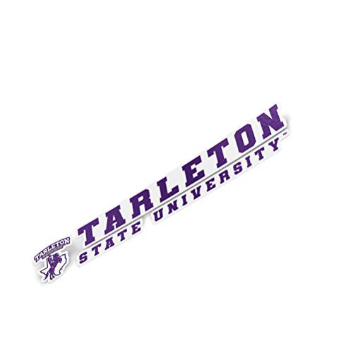 Tarleton State University TSU Texans NCAA Name Logo Vinyl Decal Laptop Water Bottle Car Scrapbook (8 Inch Sticker)