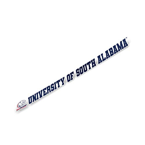 University of South Alabama USA Jaguars NCAA Name Logo Vinyl Decal Laptop Water Bottle Car Scrapbook (15 Inch Sticker)