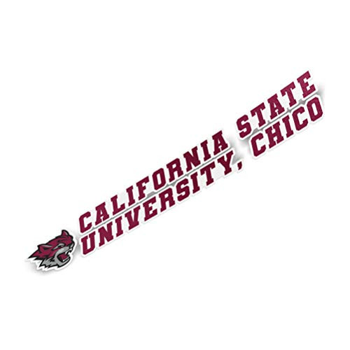 California Cal State University Chico CSU Wildcats NCAA Name Logo Vinyl Decal Laptop Water Bottle Car Scrapbook (8 Inch Sticker)