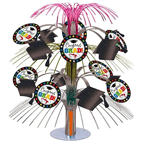 Amscan 249777 Graduation Cascade Centerpiece 14" Multicolor