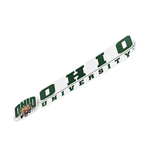 Ohio University Bobcats NCAA Name Logo Vinyl Decal Laptop Water Bottle Car Scrapbook (8 Inch Sticker)