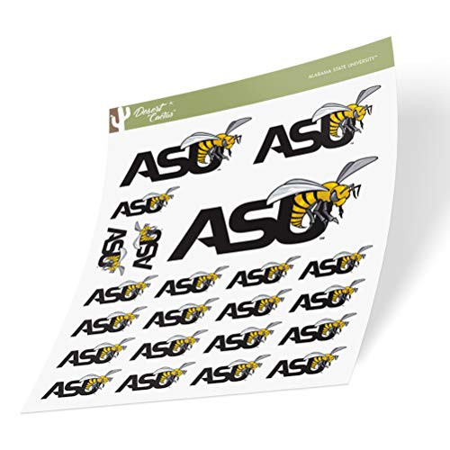 Alabama State University ASU ALASU Hornets HBCU NCAA Sticker Vinyl Decal Laptop Water Bottle Car Scrapbook (Sheet Type 3-1)