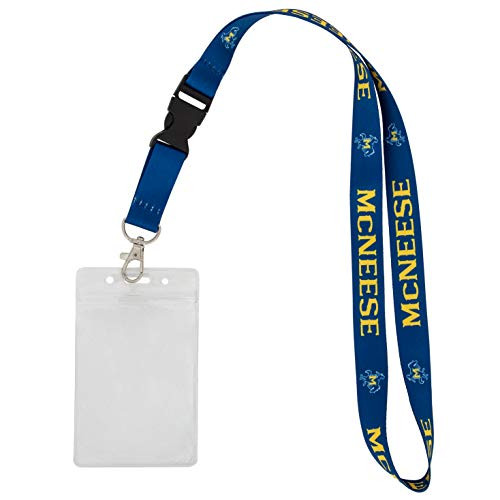 McNeese State University Cowboys Cowgirls NCAA Car Keys College ID Badge Holder Lanyard Keychain (w/Pouch)