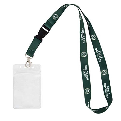 Colorado State University CSU Rams NCAA Car Keys College ID Badge Holder Lanyard Keychain Detachable Breakaway Snap Buckle (w/Pouch) Colorado State University CSU Rams NCAA Car Keys College ID Badge Holder Lanyard Keychain Detachable Breakaway Snap Buckle (w/Pouch)