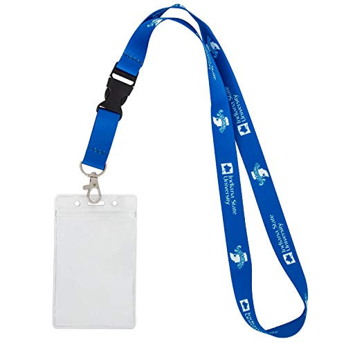 Indiana State University ISU Sycamores NCAA Car Keys College ID Badge Holder Lanyard Keychain (w/Pouch)
