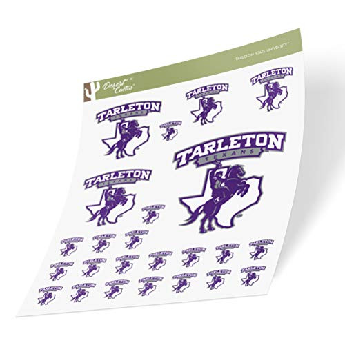 Tarleton State University TSU Texans NCAA Sticker Vinyl Decal Laptop Water Bottle Car Scrapbook (Sheet Type 3-1)