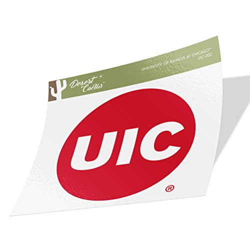 University of Illinois at Chicago UIC Flames NCAA Vinyl Decal Laptop Water Bottle Car Scrapbook (Sticker - 002)