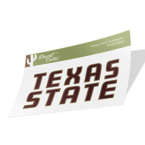 Texas State University TxSt Bobcats NCAA Vinyl Decal Laptop Water Bottle Car Scrapbook (Sticker - 00013)