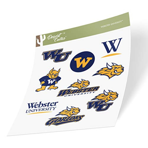 Webster University Gorloks NCAA Sticker Vinyl Decal Laptop Water Bottle Car Scrapbook (Type 2 Sheet) Webster University Gorloks NCAA Sticker Vinyl Decal Laptop Water Bottle Car Scrapbook (Type 2 Sheet)
