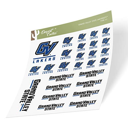 Grand Valley State University GVSU Lakers NCAA Sticker Vinyl Decal Laptop Water Bottle Car Scrapbook (Type 1-1 Sheet) Grand Valley State University GVSU Lakers NCAA Sticker Vinyl Decal Laptop Water Bottle Car Scrapbook (Type 1-1 Sheet)