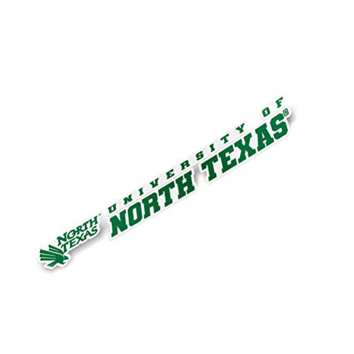 University of North Texas UNT Mean Green NCAA Name Logo Vinyl Decal Laptop Water Bottle Car Scrapbook (8 Inch Sticker)