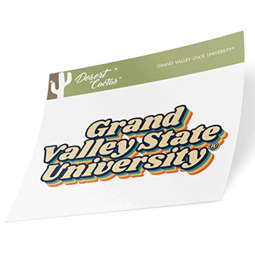 Grand Valley State University GVSU Lakers NCAA Vinyl Decal Laptop Water Bottle Car Scrapbook (70's Name Sticker) Grand Valley State University GVSU Lakers NCAA Vinyl Decal Laptop Water Bottle Car Scrapbook (70's Name Sticker)