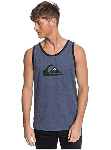Quiksilver Men's COMP Logo Tank, Navy Blazer Heather, M