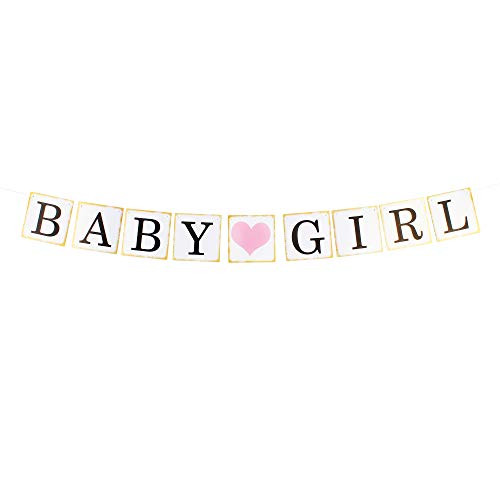 Baby Girl Heart Pink & Gold Party Bunting Banner Baby Shower First Birthday Welcome Little One Decoration Sign Supplies. Baby Girl Heart Pink & Gold Party Bunting Banner Baby Shower First Birthday Welcome Little One Decoration Sign Supplies.