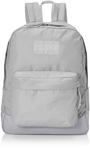 JanSport Mono SuperBreak Backpack - Monochrome Trend Collection Laptop Bag, Sleet