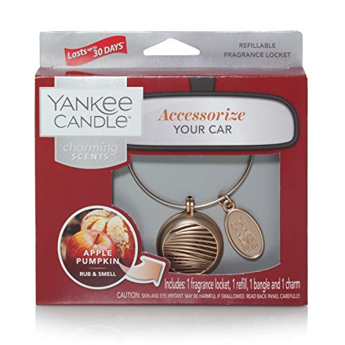 Yankee Candle Company Fragrance Locket Starter Kit | Charming Scents: Apple Pumpkin | Refillable