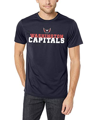 OTS NHL Washington Capitals Men's Poly Dot Tee, Piled, Small